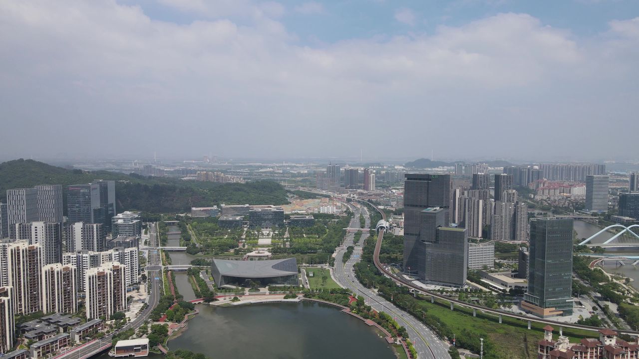 广州南沙区航拍