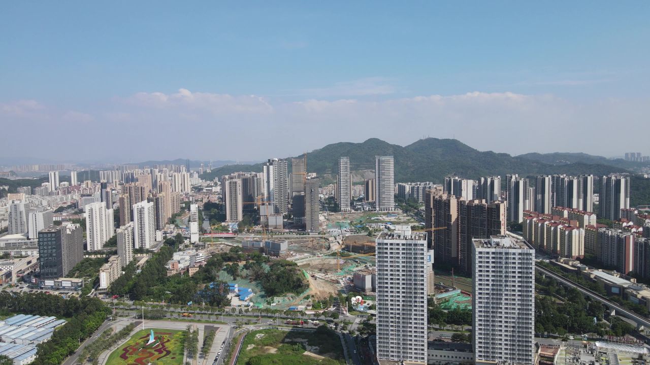 广州南沙区航拍