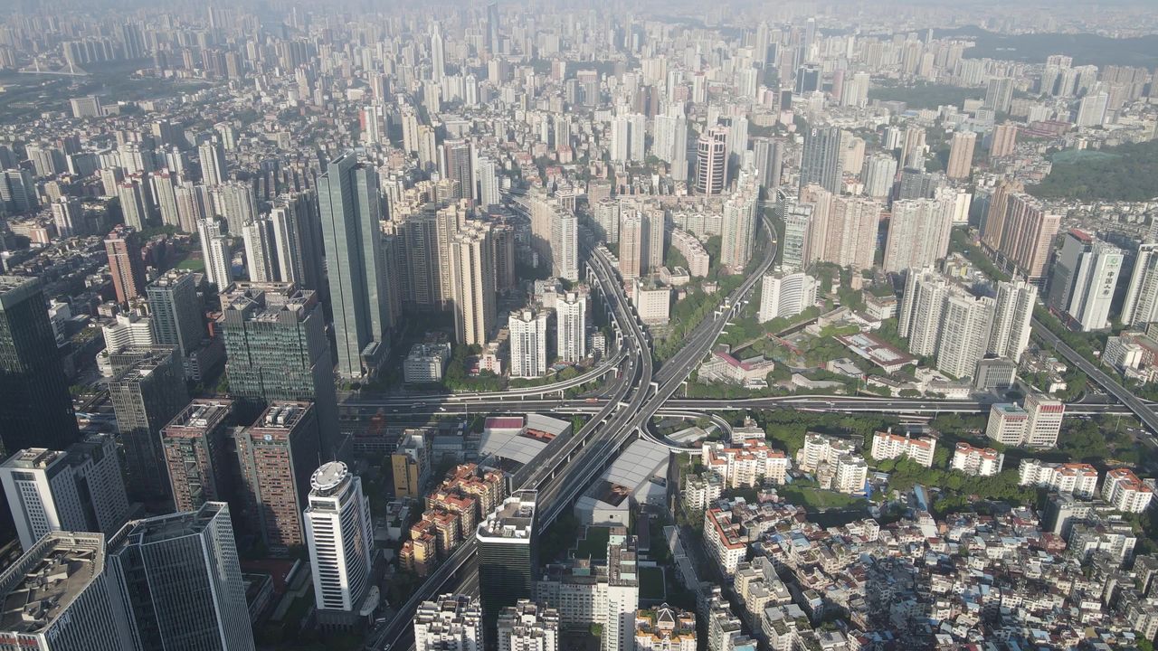 广州市区航拍