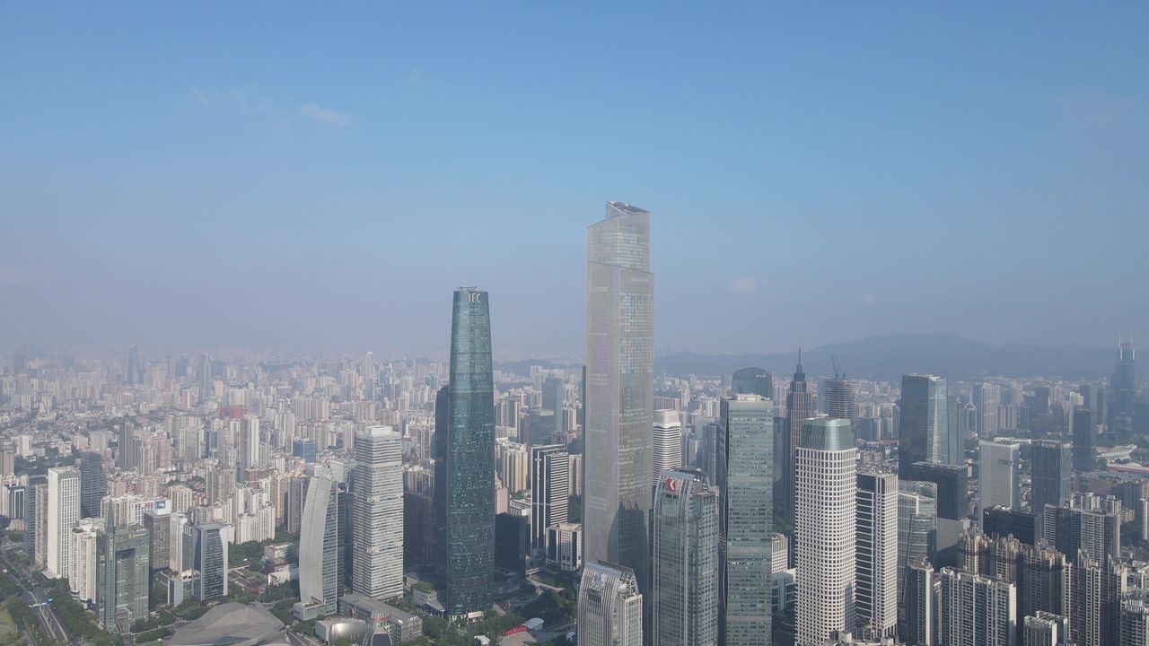 广州市区航拍