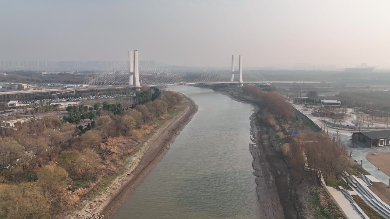 南京鱼嘴湿地公园天后大桥秦淮新河大胜关大桥
