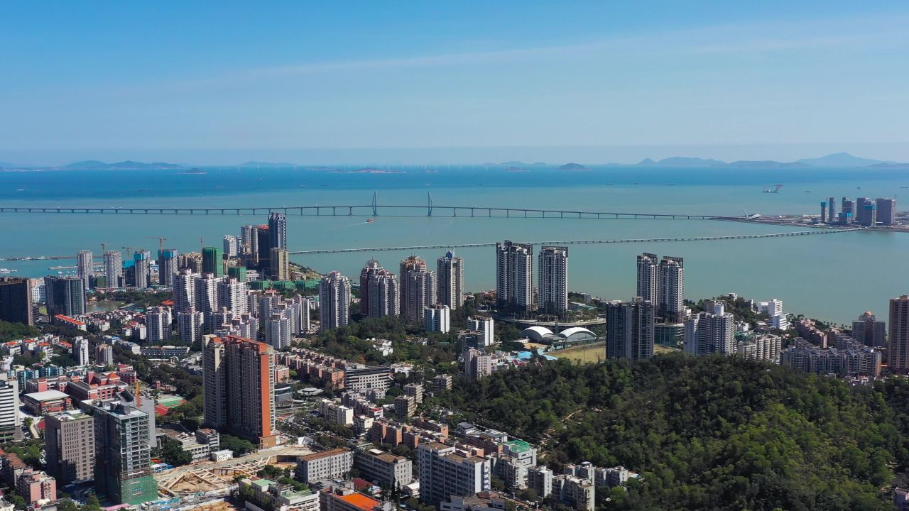 远眺珠港澳大桥