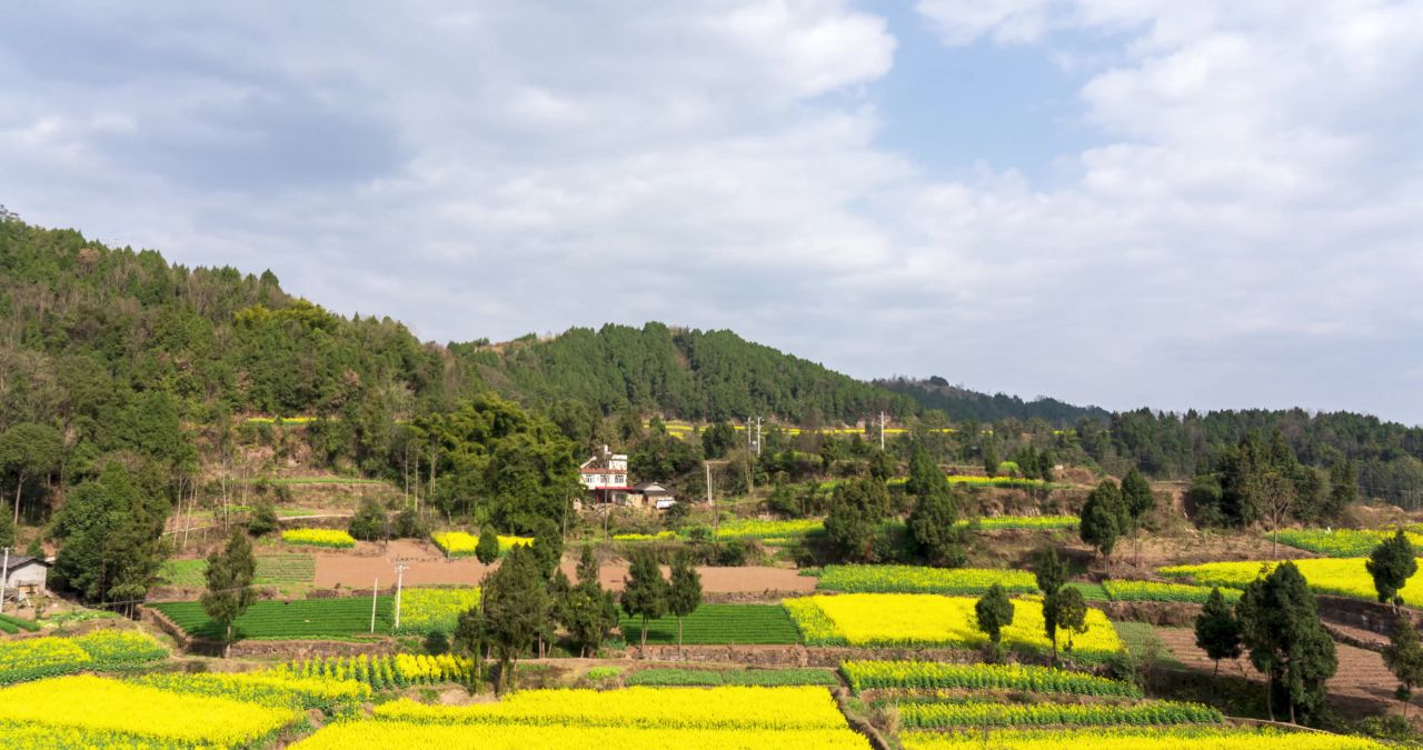 4k农村风景延时