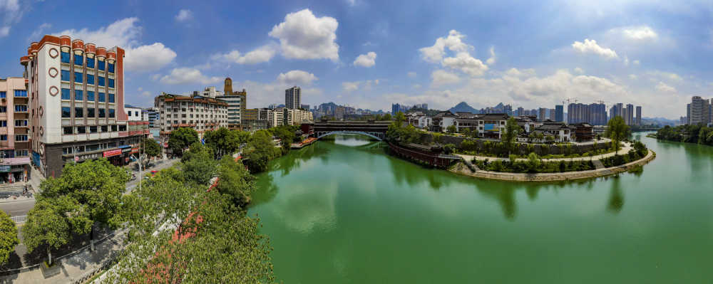 河道航拍