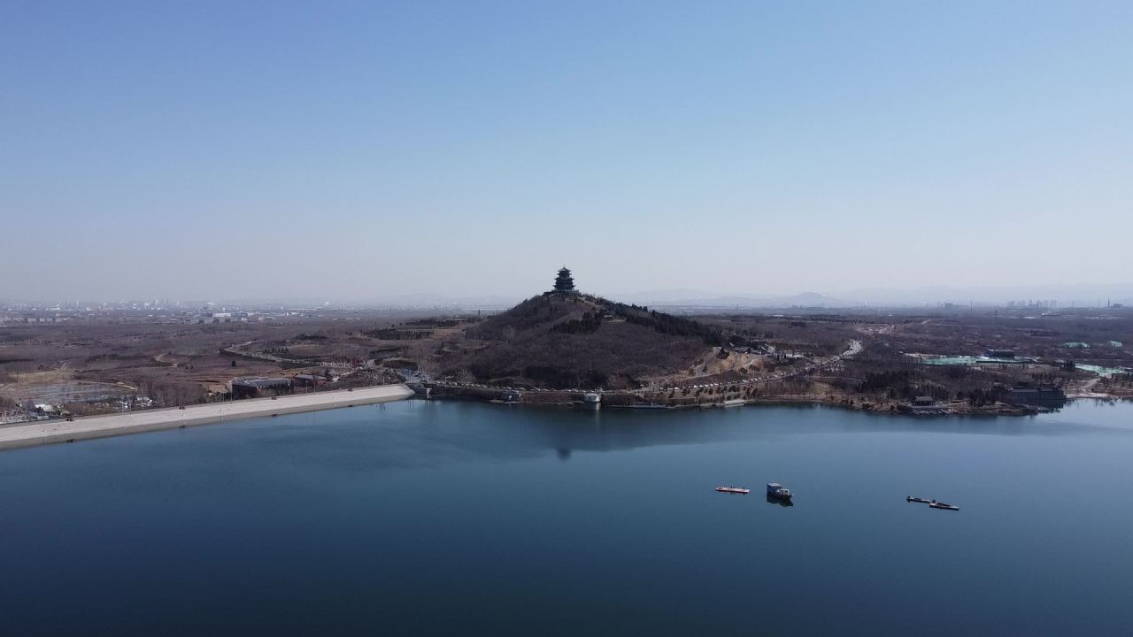 航拍古塔