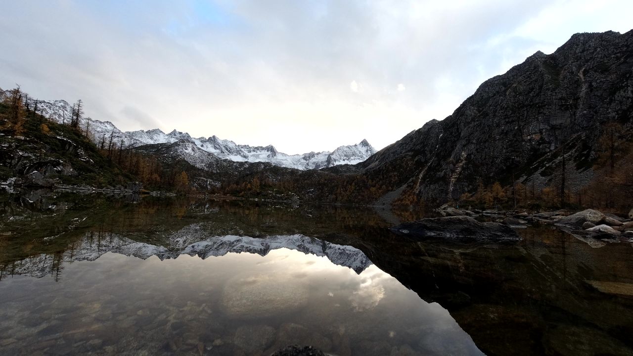 雪山湖泊延时