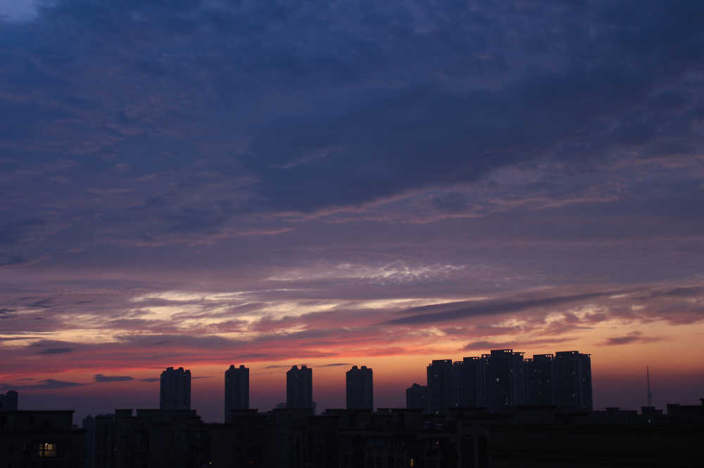 夕阳下的剪影