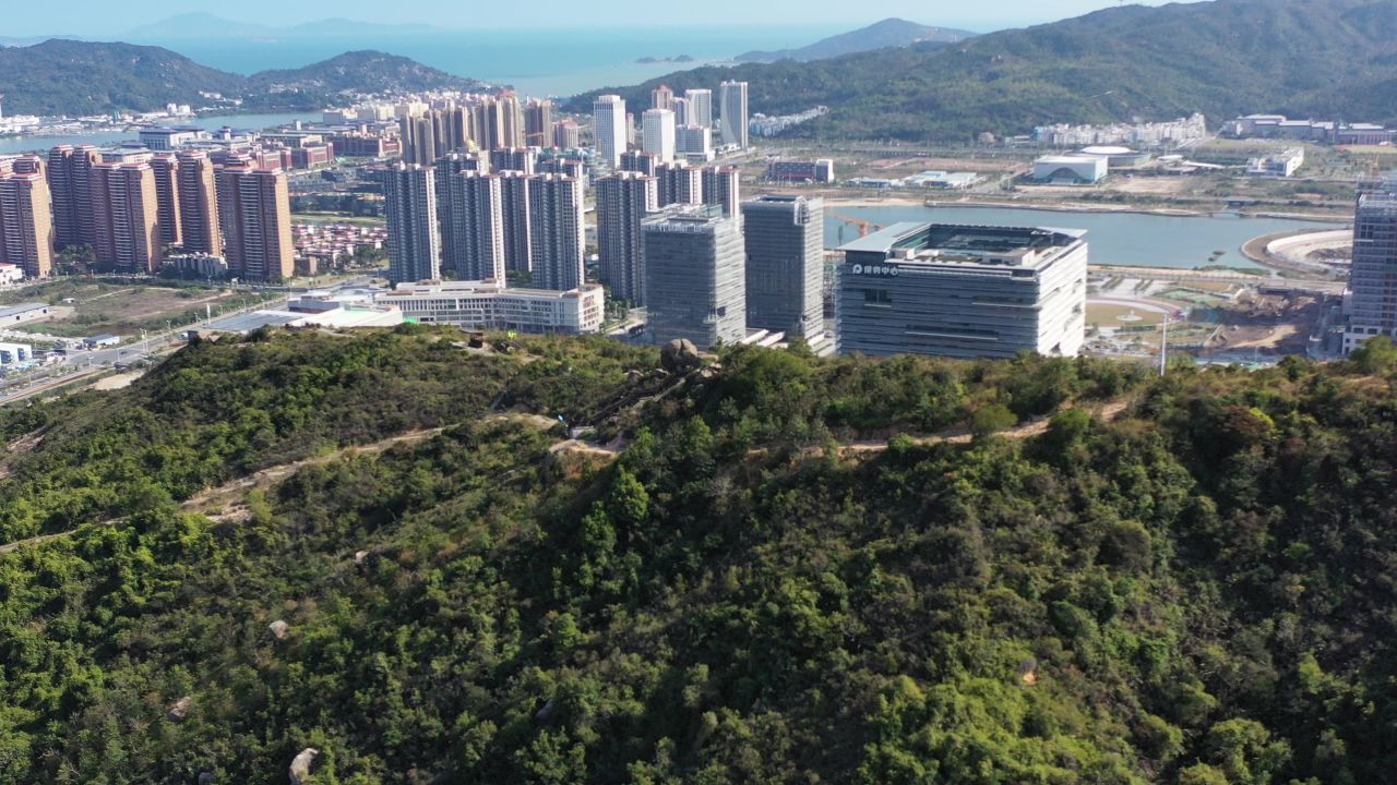 小横琴山湖航拍