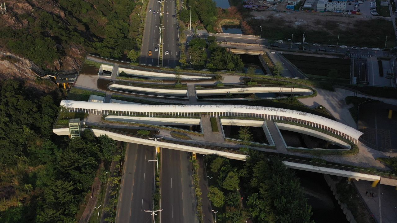 航拍城市交通