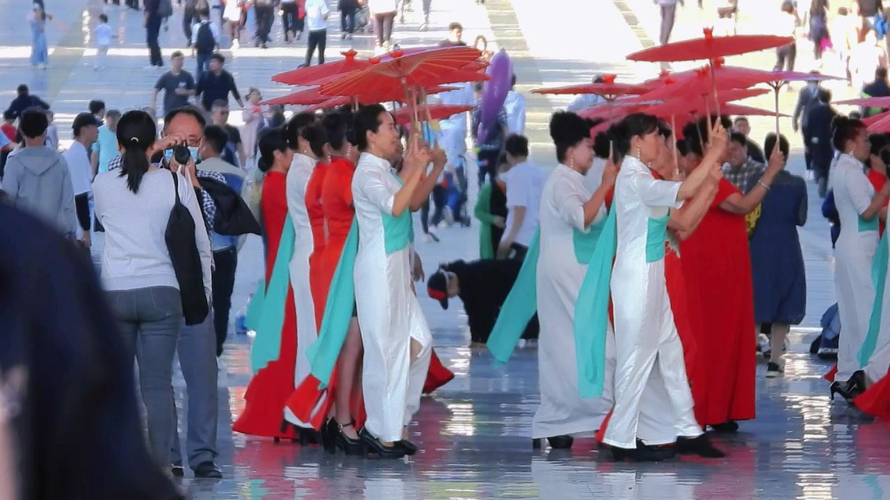 市民中心的广场舞