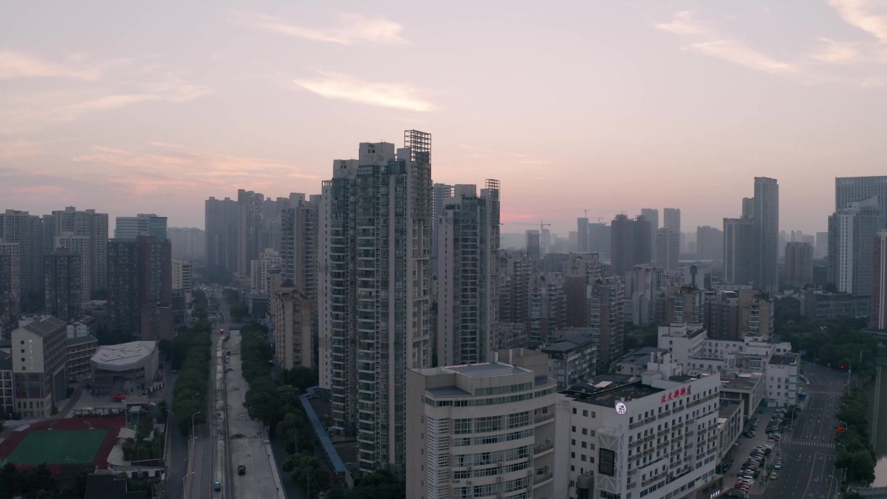 无锡城市日出