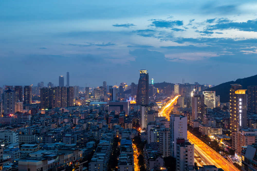 城市夜景长曝光