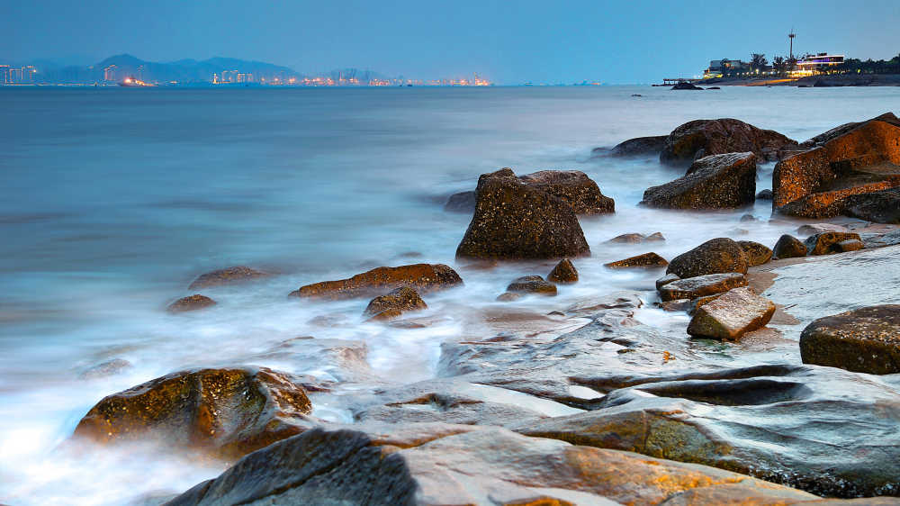 海浪长曝光