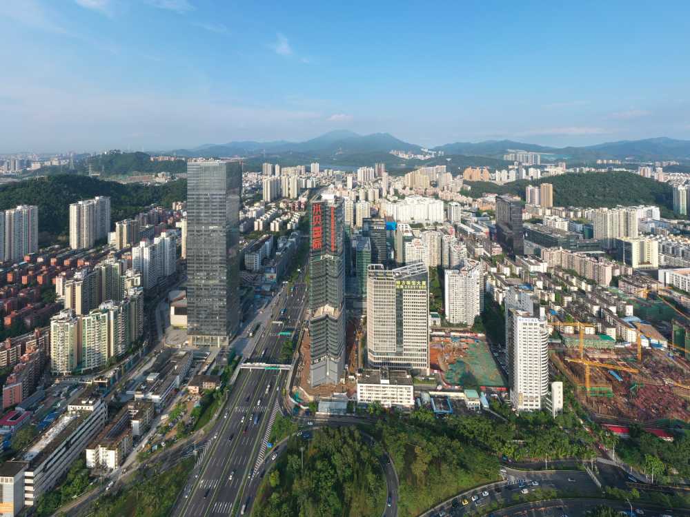 水贝航拍全景