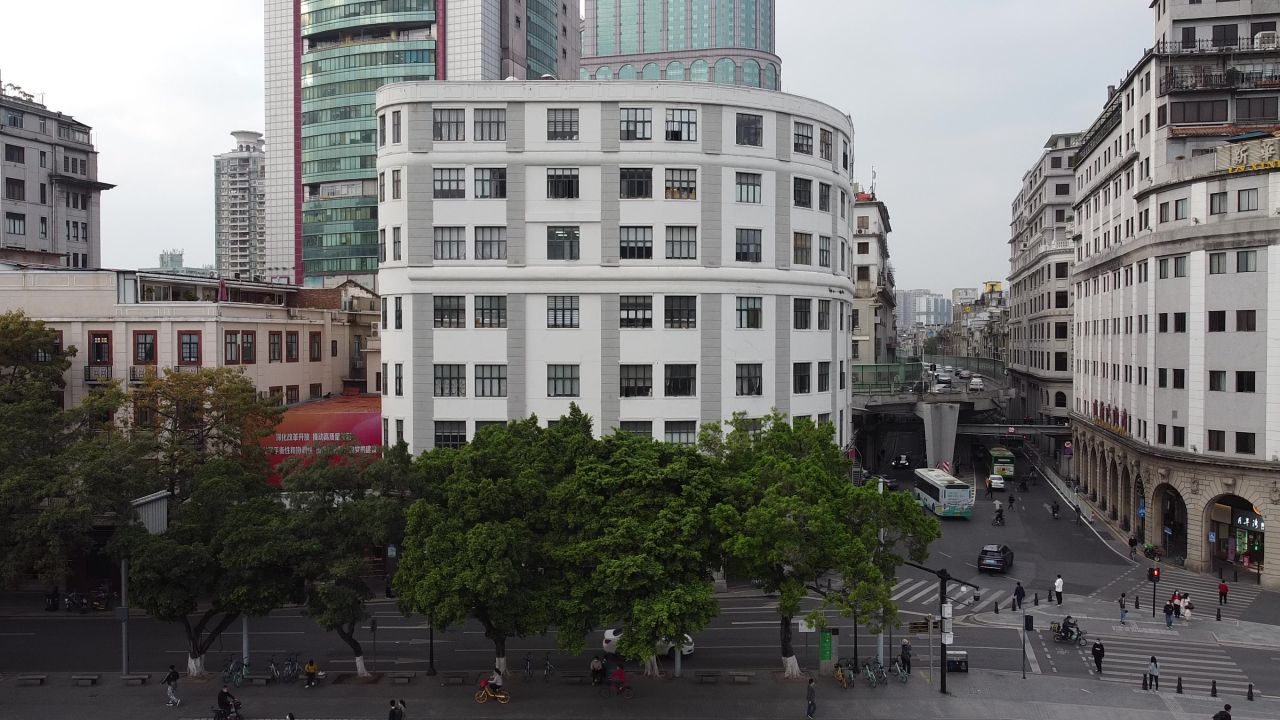 广州爱群大厦航拍