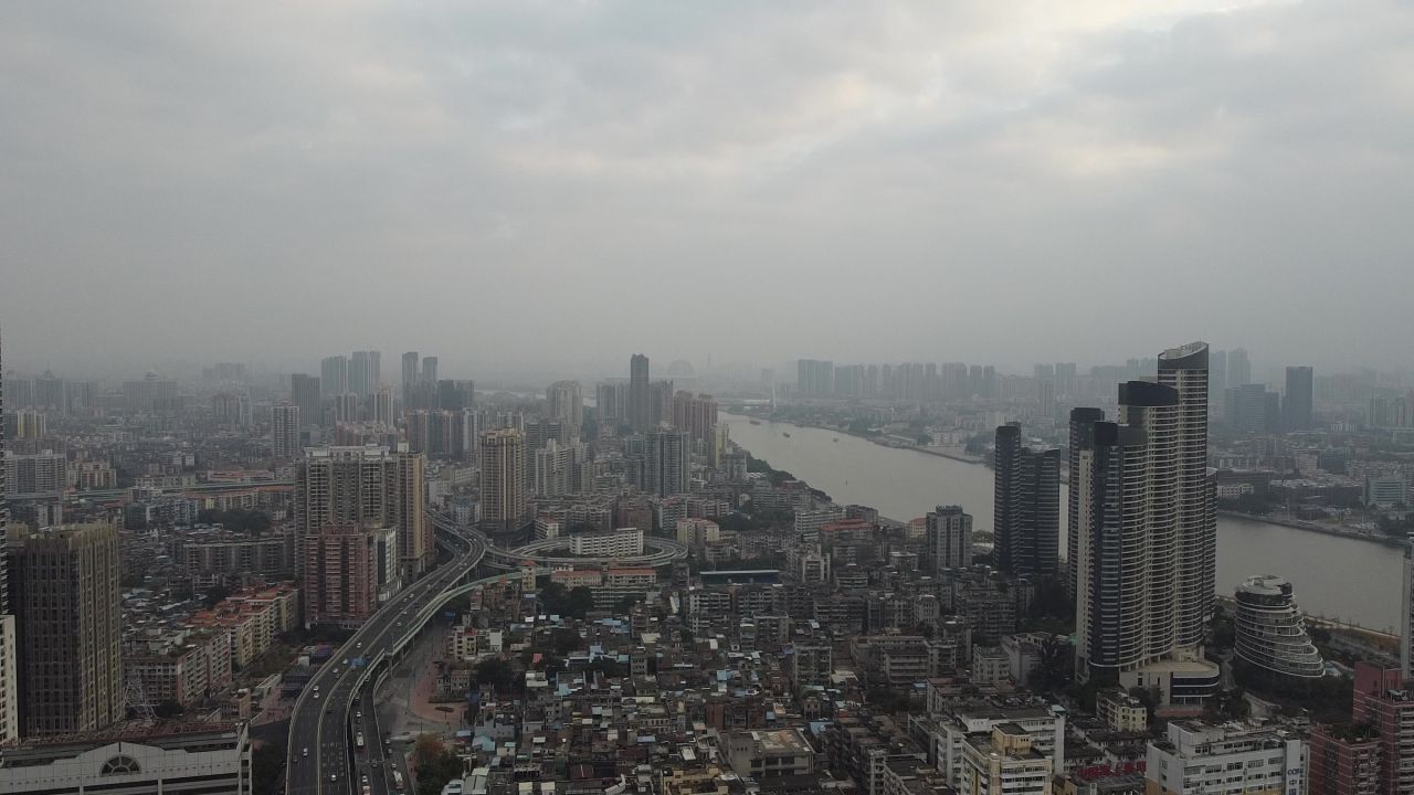 广州爱群大厦航拍