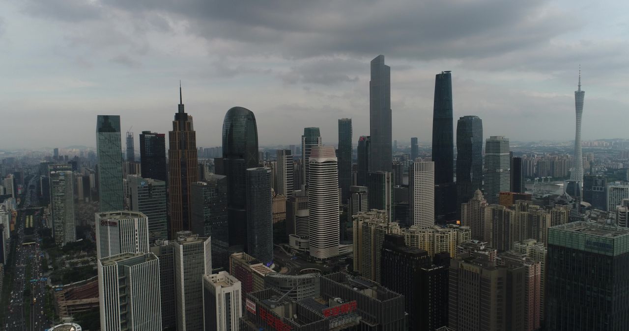 广州大景航拍（富丽新天地）
