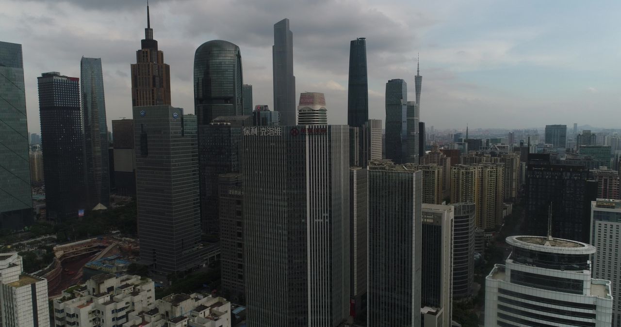 广州大景航拍（富丽新天地）