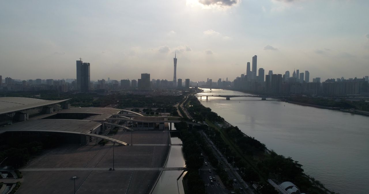 广州航拍（会展中心江边）