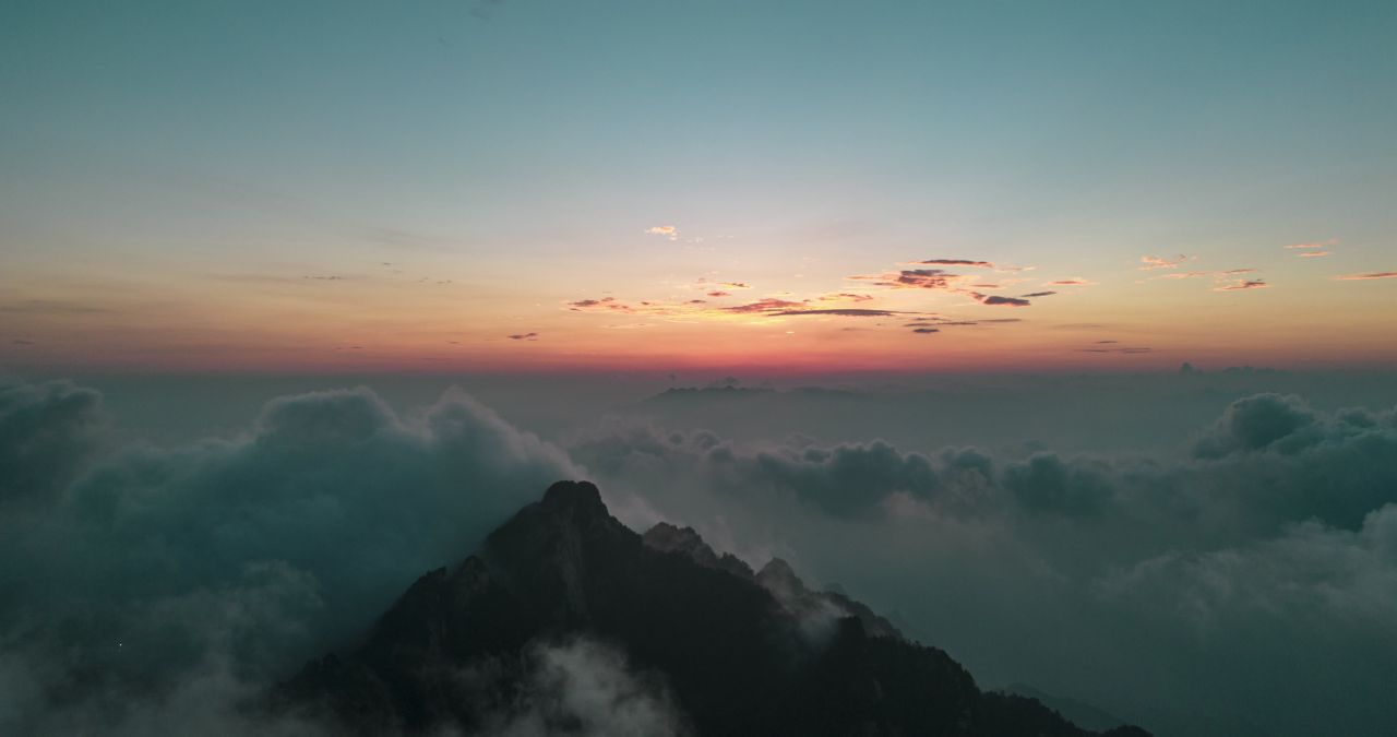 洛阳白云山云海日出延时