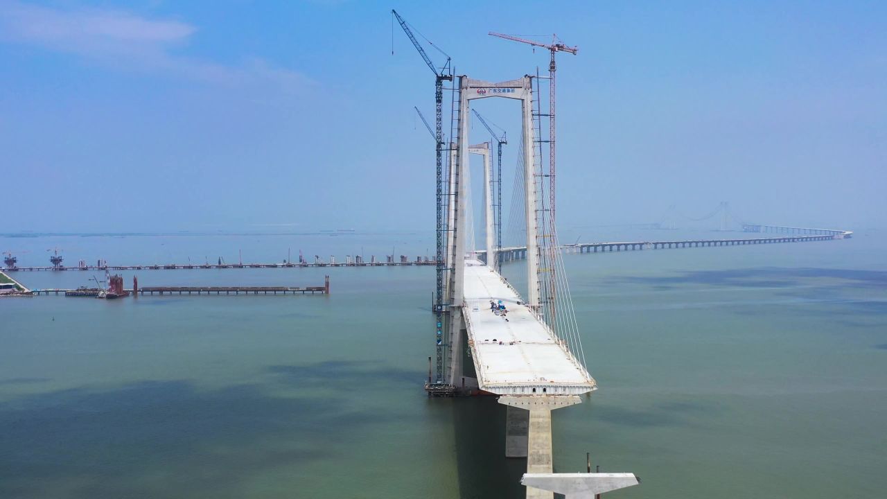 2022年8月27日建设施工的深中通道1 4