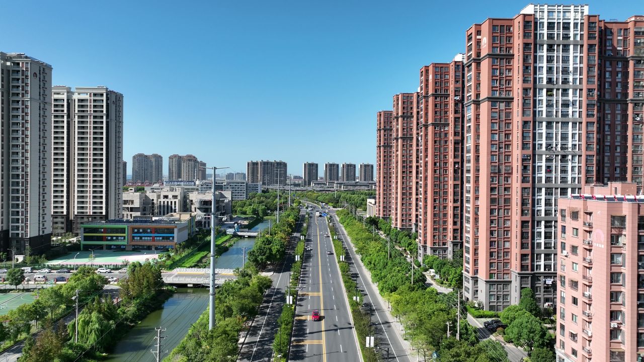 航拍城市建筑