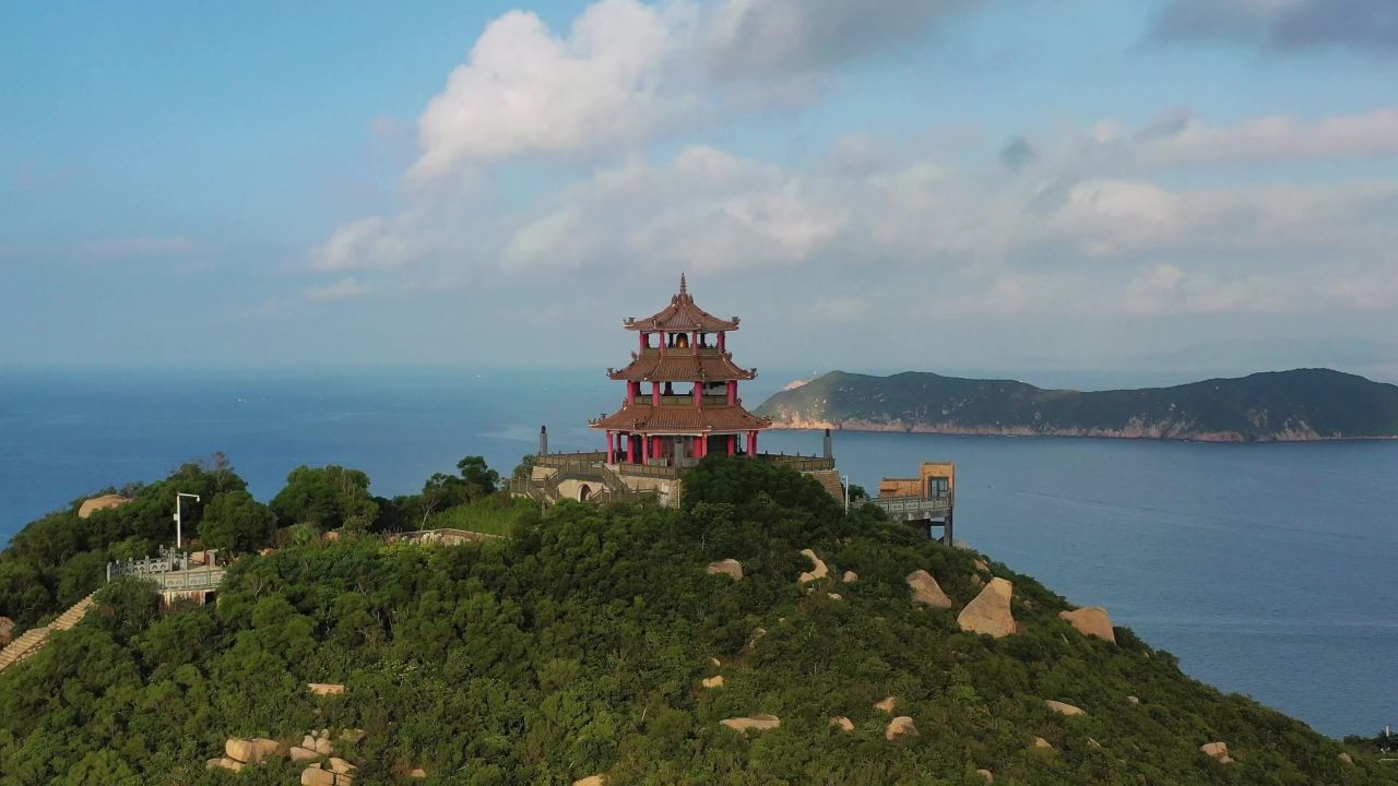 海岛风光靓丽栈道美丽早霞 11