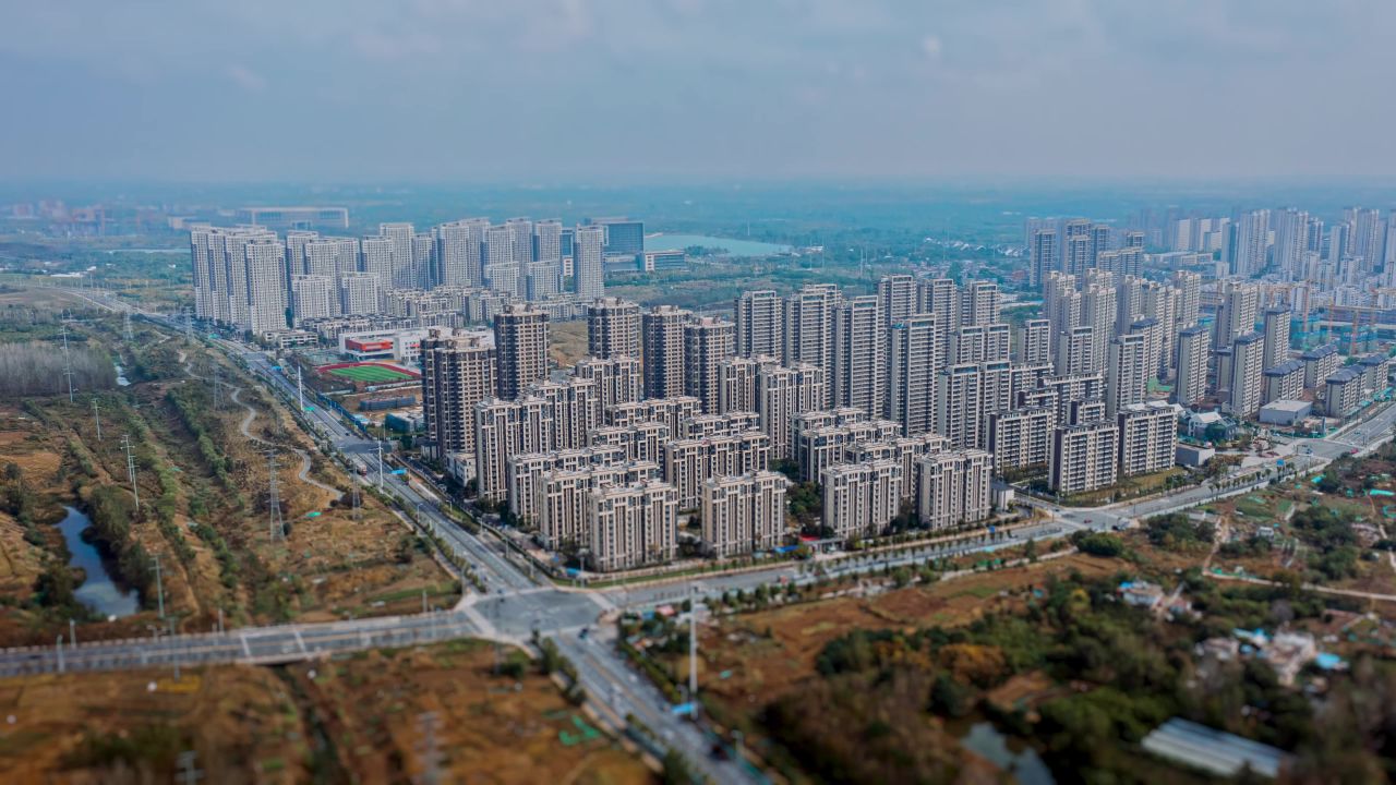 小区延时素材