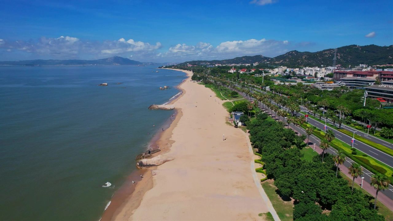 厦门航拍环岛路景观