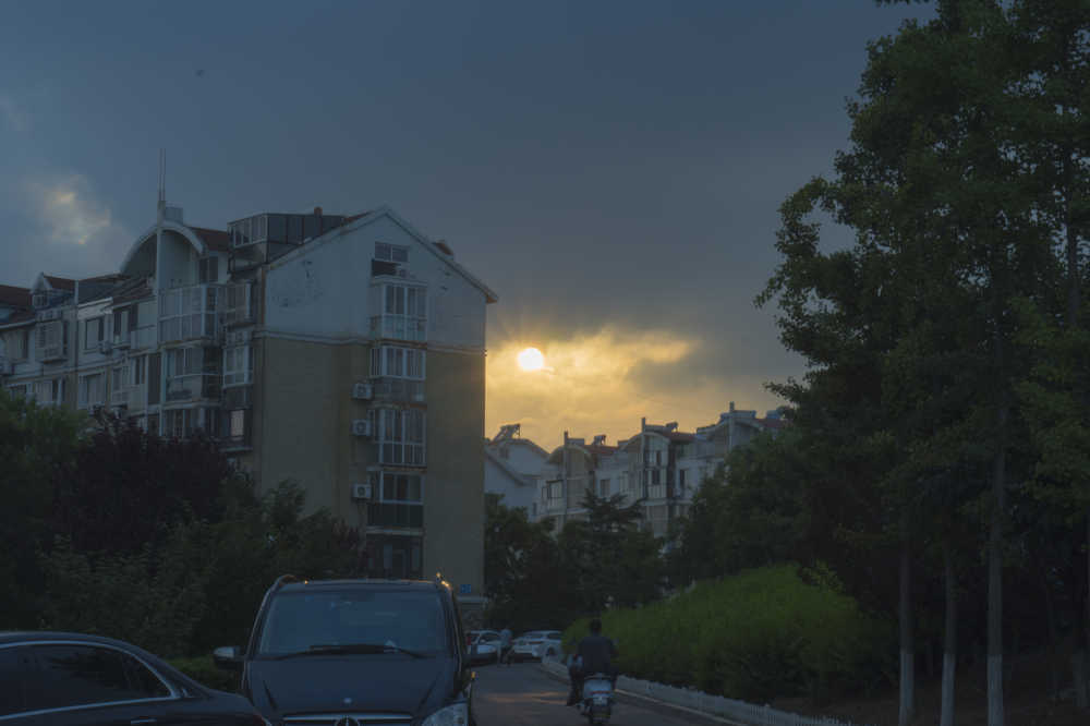 夕阳建筑
