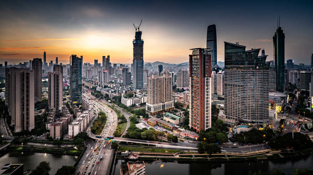罗湖晚霞