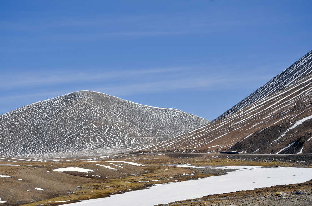 纳木错海拔5000米雪山