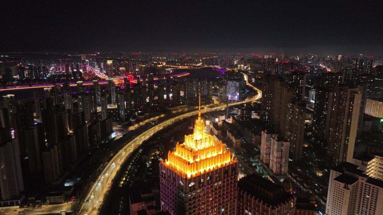 城市夜空 城市夜景 城市楼宇