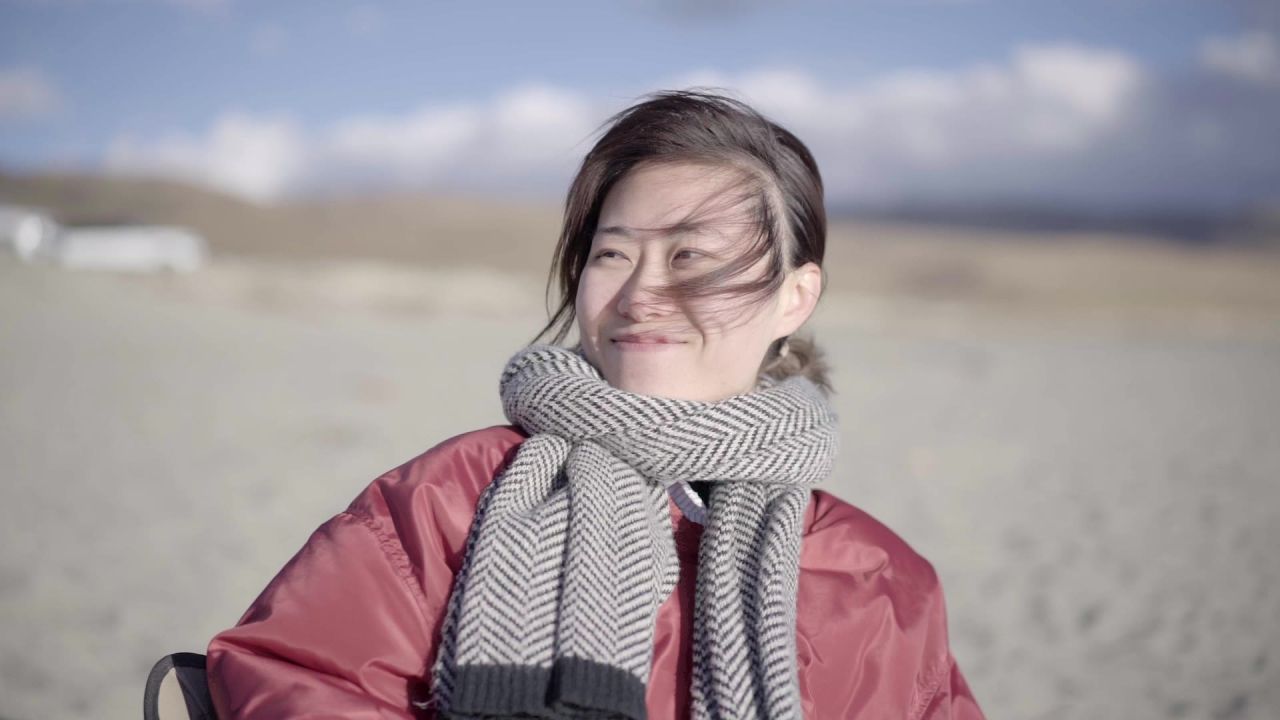 美女甜美的笑容