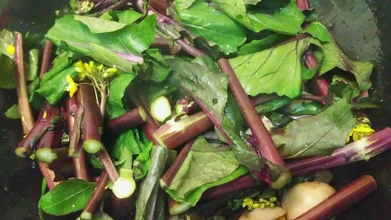 炒红菜苔