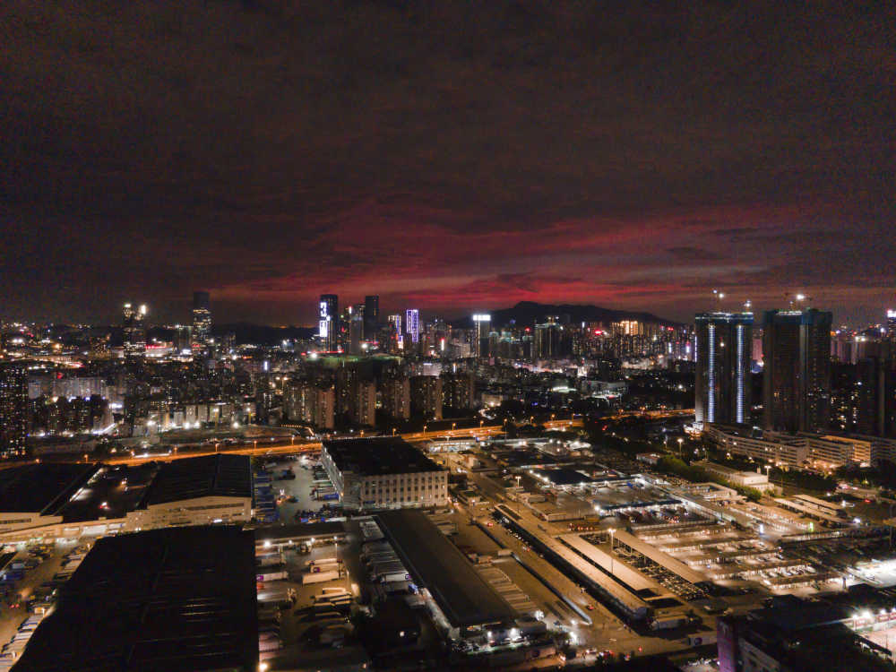 航拍 夜景 建筑