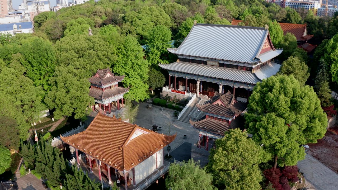 湖南长沙松柏寺古典建筑之美实拍视频