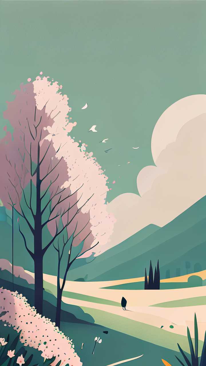 插画风景简约