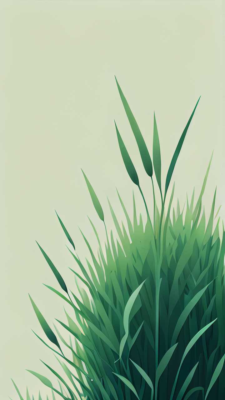绿色小草清新