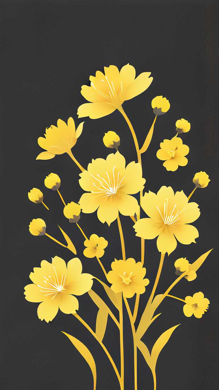 黄色小花花