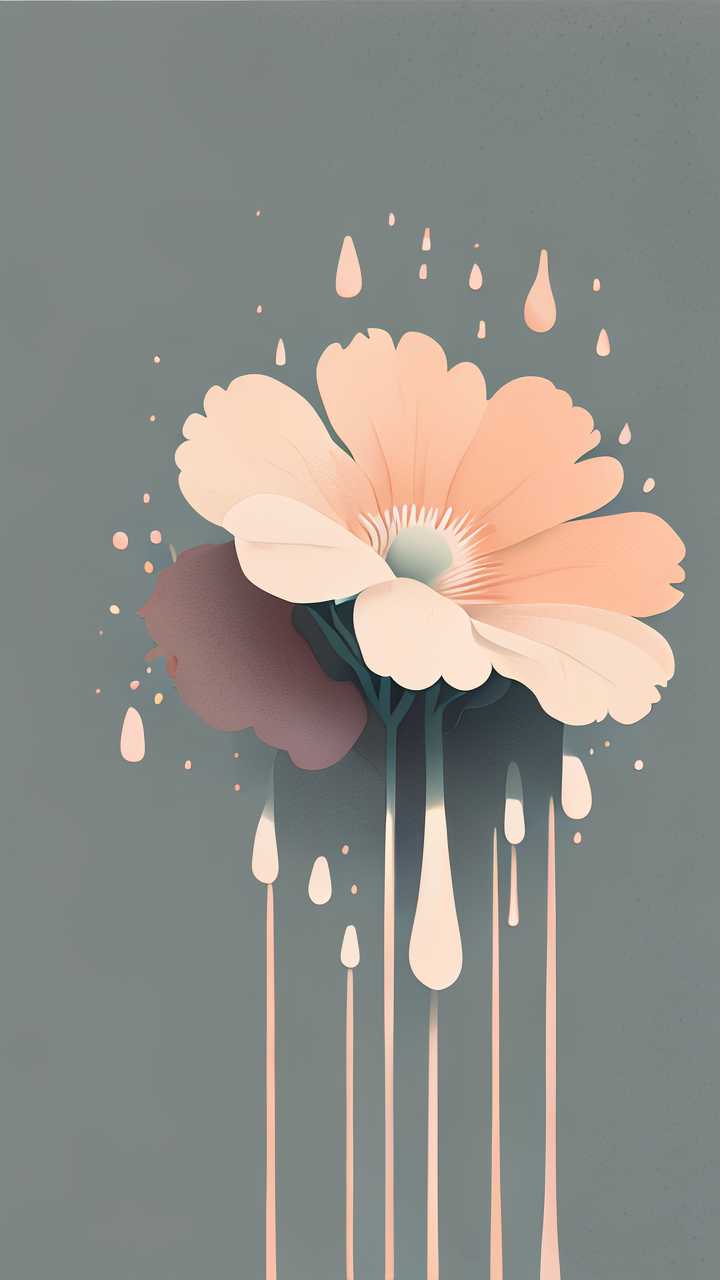 花的水滴