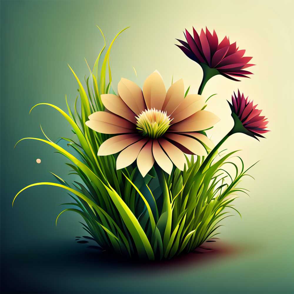 3D小花草
