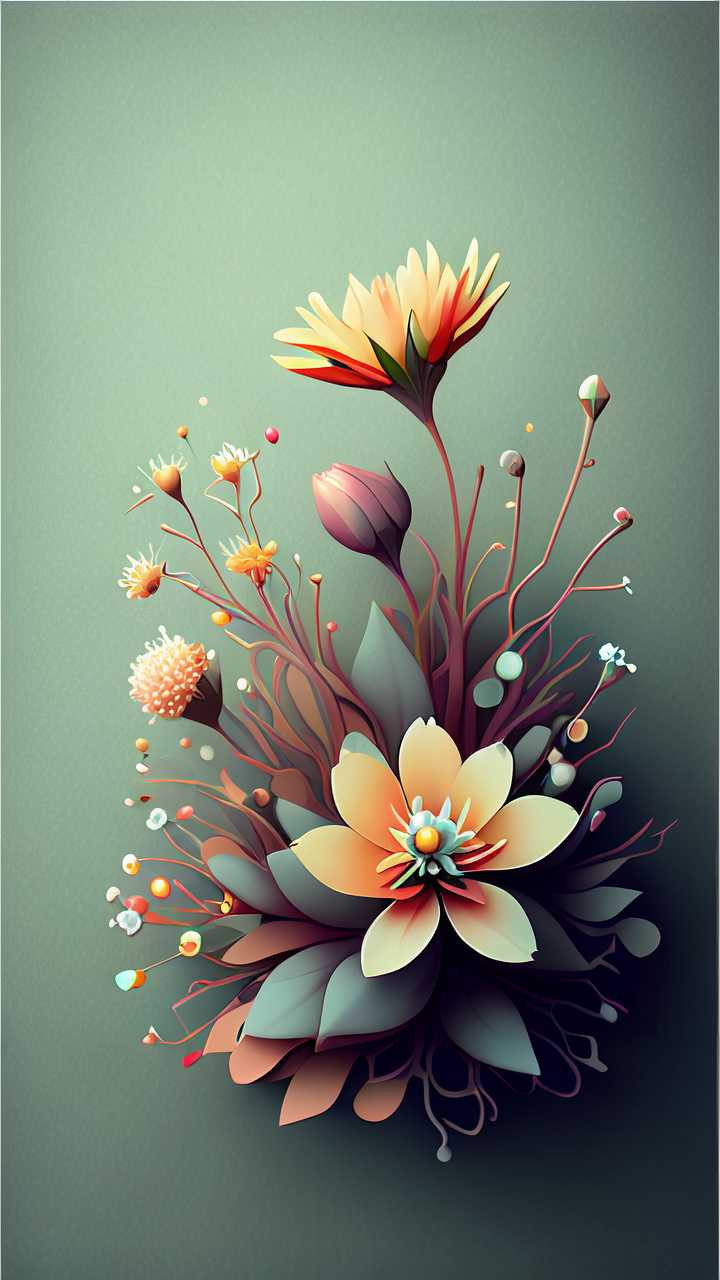 创意的花
