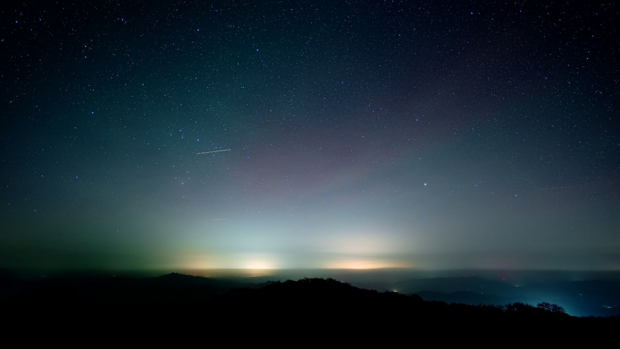 湖南浏阳大围山银河星空延时