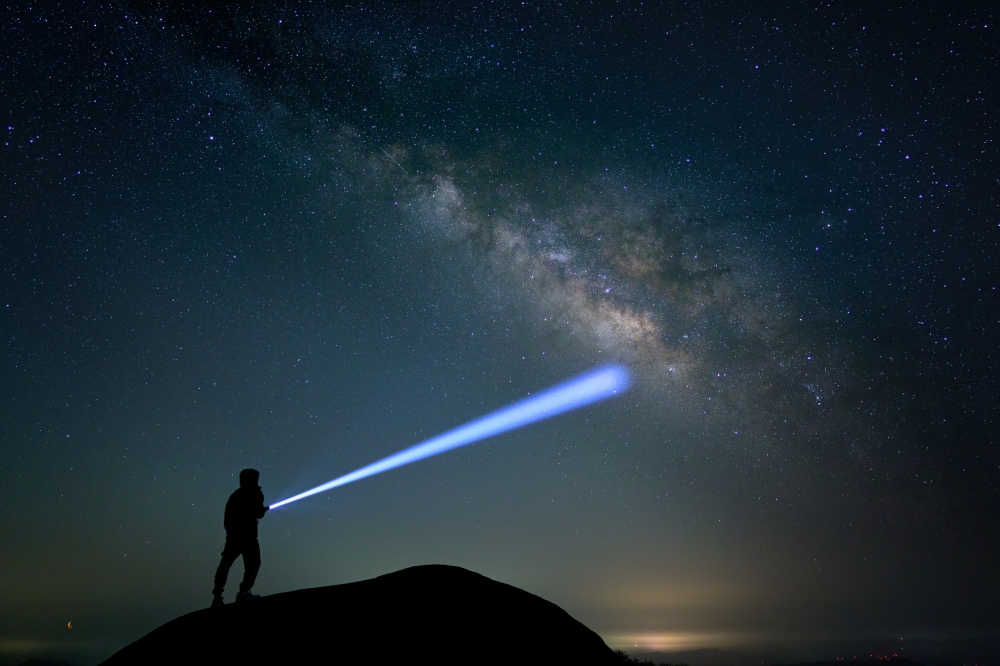 湖南浏阳大围山银河星空