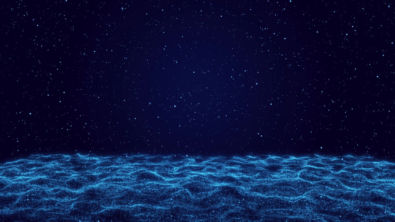 动态粒子海洋背景视频