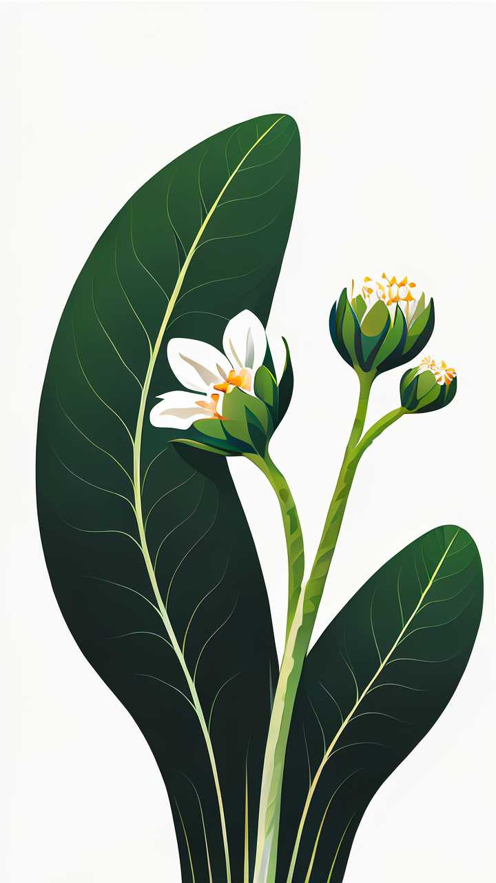 小花白色背景