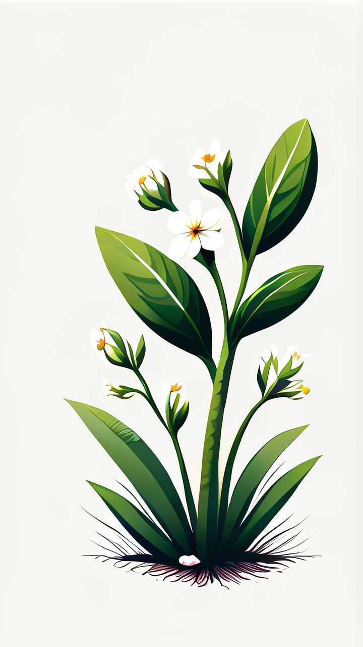 小花白色背景