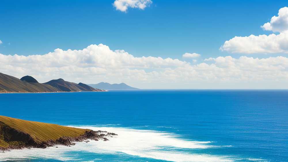 蓝色大海美景