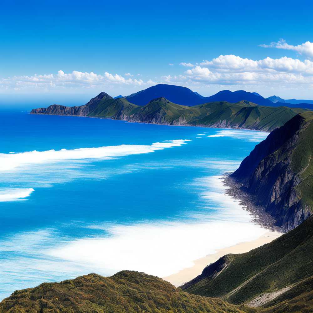 蓝色大海美景